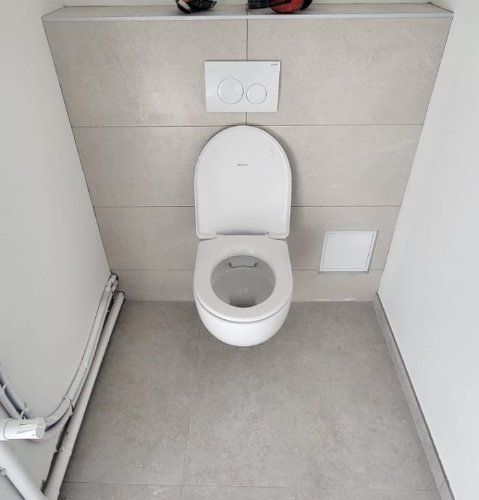 Pose du WC suspendu